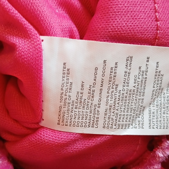 Stunning NWT bright pink sequin cocktail dress size 12 by BooHoo - Picture 8 of 8